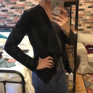 Zara black leather jacket